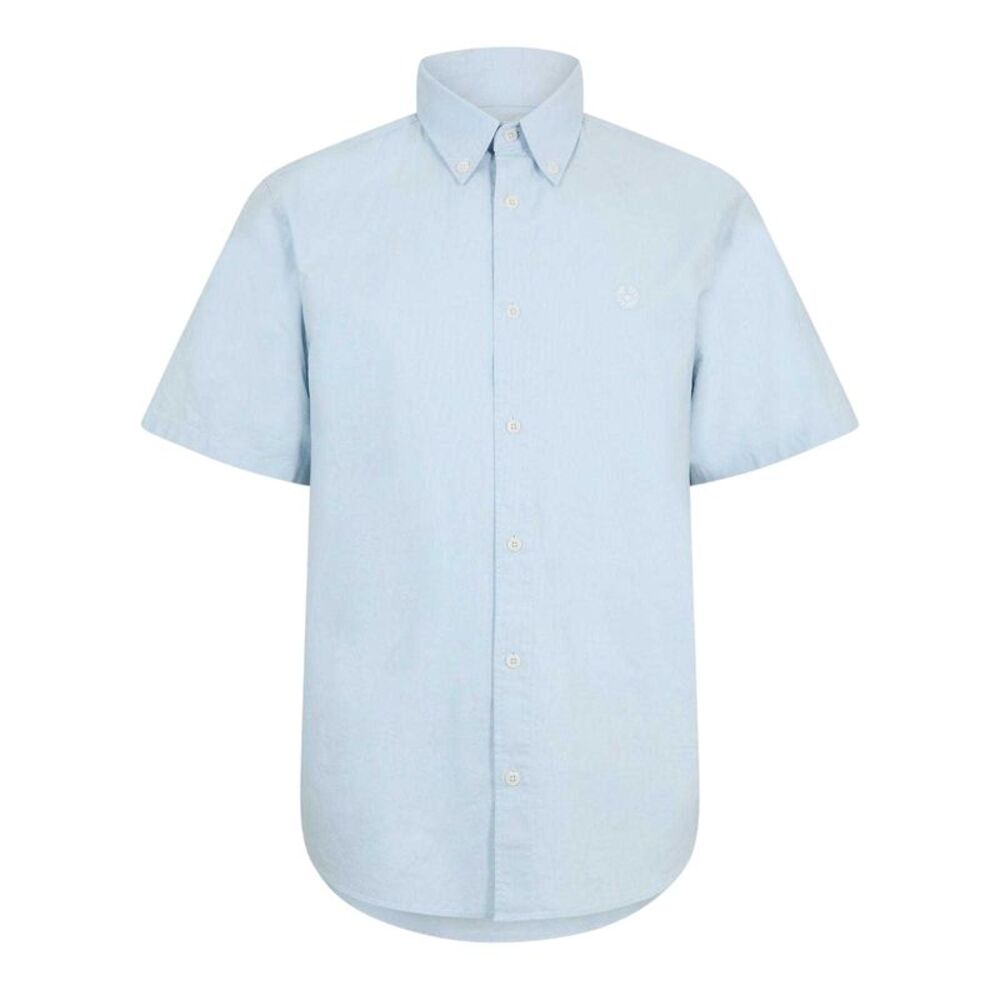 Belstaff Mens Plain Woven Shirt / Sky Blue